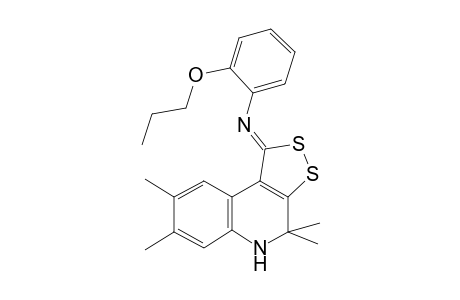 2-Propoxy-N-[(1Z)-4,4,7,8-tetramethyl-4,5-dihydro-1H-[1,2]dithiolo[3,4-c]quinolin-1-ylidene]aniline