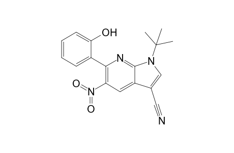 1-tert-Butyl-6-(2-hydroxyphenyl)-5-nitro-1H-pyrrolo[2,3-b]pyridine-3-carbonitrile