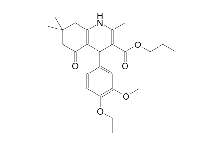 3-quinolinecarboxylic acid, 4-(4-ethoxy-3-methoxyphenyl)-1,4,5,6,7,8-hexahydro-2,7,7-trimethyl-5-oxo-, propyl ester