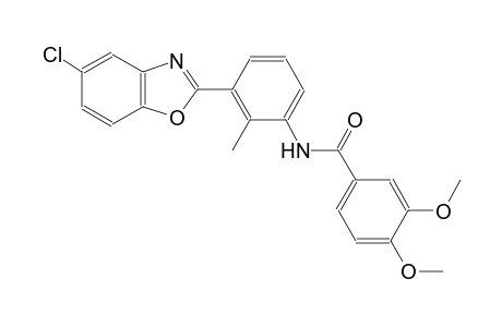N-[3-(5-chloro-1,3-benzoxazol-2-yl)-2-methylphenyl]-3,4-dimethoxybenzamide