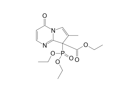 Ethyl 8-(diethoxyphosphoryl)-7-methyl-4-oxo-4,8-dihydropyrrolo[1,2-a]pyrimidine-8-carboxylate