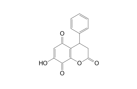2H-1-Benzopyran-2,5,8-trione, 3,4-dihydro-7-hydroxy-4-phenyl-