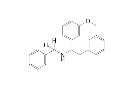 N-[1-(m-methoxyphenyl)-2-phenylethyl]benzylamine