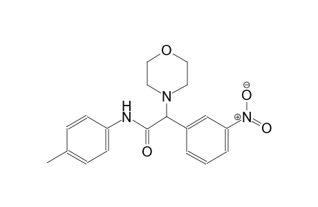 4-morpholineacetamide, N-(4-methylphenyl)-alpha-(3-nitrophenyl)-