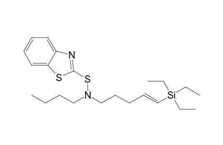 N-Butyl-N-[5-(triethylsilyl)-4-pentenyl-]-2-benzothiazolesulfenamide