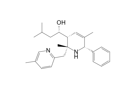 3-Pyridinemethanol, 1,2,3,6-tetrahydro-2,5-dimethyl-.alpha.-(2-methylpropyl)-2-[(5-methyl-2-pyridinyl)methyl]-6-phenyl-, [2.alpha.,3.beta.(S*),6.alpha.]-