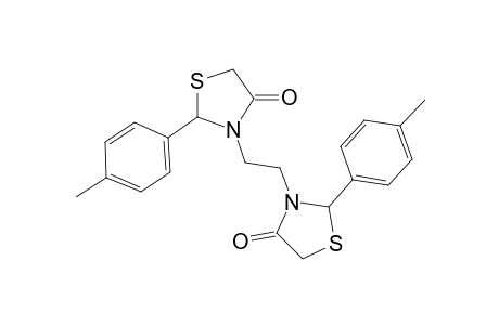 3,3'-(Ethane-1,2-diyl)bis(2-(p-tolyl)thiazolidin-4-one)