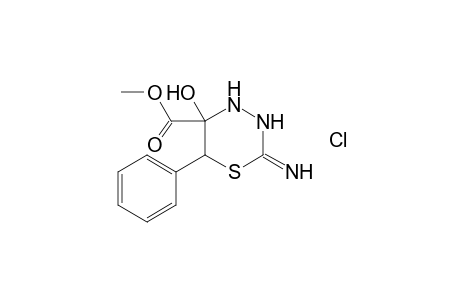 5-Hydroxy-2-imino-5-(methoxycarbonyl)-6-phenyl-prhydro-1,3,4-thiadiazine - hydrochloride