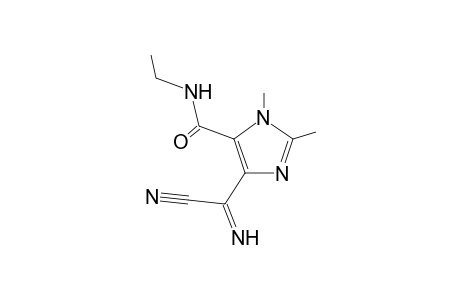 5-Ethylcarboxamido-4-(cyanoformimidoyl)-1,2-dimethylimidazole