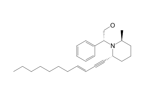 (2S,6R,1'R)-N-(2-Hydroxy-1-phenylethyl)-2-methyl-6-[(E)-undec-3-en-1-ynyl]piperidine