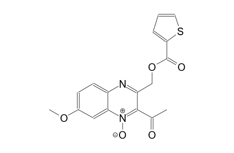 (3-acetyl-6-methoxy-4-oxido-2-quinoxalinyl)methyl 2-thiophenecarboxylate