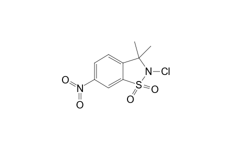 9,9-Dimethyl-N-chloro-4-nitro-7-thia-8-axa-bicyclo[4.3.]]nona-1,3,5-triene-7,7-dioxide