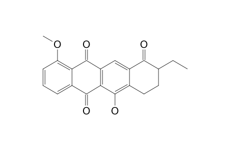 9-Ethyl-6-hydroxy-1-methoxy-7,8,9,10-tetrahydronaphthacen-5,10,12-trione