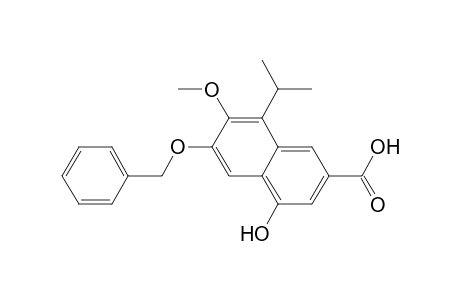 2-Naphthalenecarboxylic acid, 4-hydroxy-7-methoxy-8-(1-methylethyl)-6-(phenylmethoxy)-