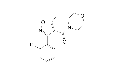 4-{[3-(o-chlorophenyl) -5-methyl-4-isoxazolyl] carbonyl}morpholine