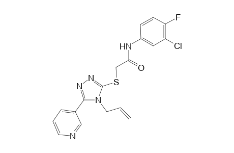 acetamide, N-(3-chloro-4-fluorophenyl)-2-[[4-(2-propenyl)-5-(3-pyridinyl)-4H-1,2,4-triazol-3-yl]thio]-