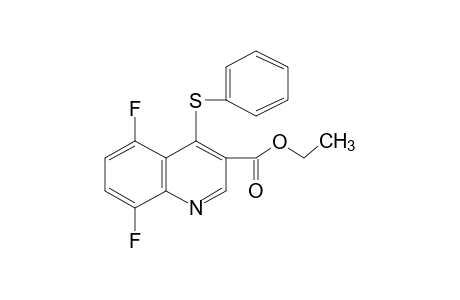 5,8-difluoro-4-(phenylthio)-3-quinolinecarboxylic acid, ethyl ester