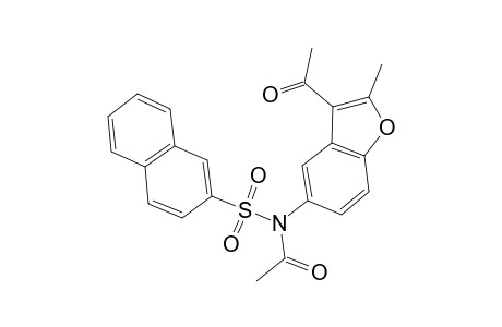 2-Naphthalenesulfonamide, N-acetyl-N-(3-acetyl-2-methyl-5-benzofuranyl)-