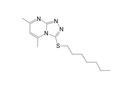 [1,2,4]triazolo[4,3-a]pyrimidine, 3-(heptylthio)-5,7-dimethyl-