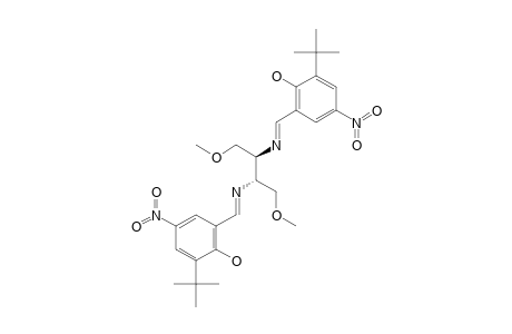 (2S,3S)-2,3-BIS-[(3-TERT.-BUTYL-5-NITROSALICYLIDENE)-AMINO]-1,4-DIMETHOXYBUTANE