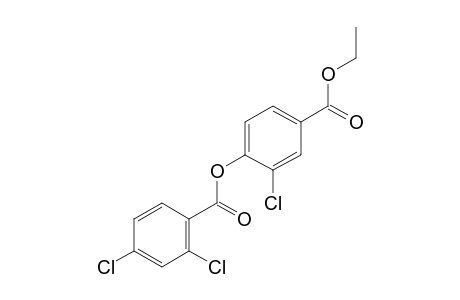 3-chloro-4-hydroxybenzoic acid, ethyl ester, 2,4-dichlorobenzoate