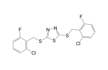 2,5-bis[(2-chloro-6-fluorobenzyl)thio]-1,3,4-thiadiazole