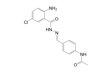 5-chloroanthranilic acid, (p-acetamidobenzylidene)hydrazide