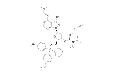 Isomer_1;3-bromo-1-[2-deoxy-5-o-(4,4'-dimethoxytriphenylmethyl)-beta-D-erythro-pentofuranosyl]-4-{[dimethylamino)-methylidene]-amino}-1-H-pyrazolo