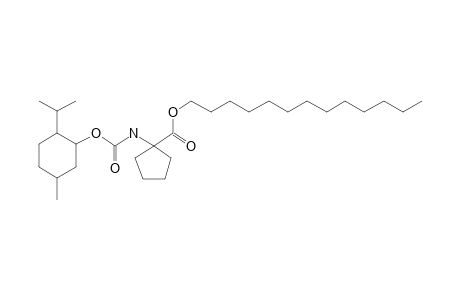 1-Aminocyclopentanecarboxylic acid, N-((1R)-(-)-menthyloxycarbonyl)-, tridecyl ester