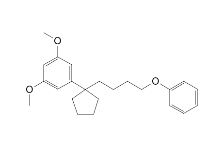 3,5-Dimethoxy-1-[1-(4-phenoxybutyl)cyclopentyl]benzene