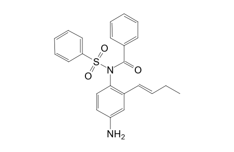 N-benzoyl-N-(phenylsulfonyl)-1,4-diamino-2-(3-methyl-1-propenyl)benzene