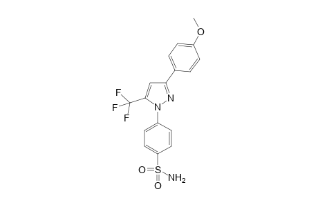 4-(3-(4-methoxyphenyl)-5-(trifluoromethyl)-1H-pyrazol-1-yl)benzenesulfonamide