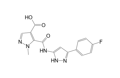 1H-pyrazole-4-carboxylic acid, 5-[[[3-(4-fluorophenyl)-1H-pyrazol-5-yl]amino]carbonyl]-1-methyl-