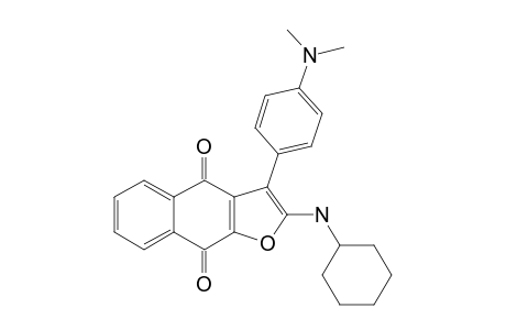 2-(CYCLOHEXYLAMINO)-3-[4-(DIMETHYLAMINO)-PHENYL]-NAPHTHO-[2,3-B]-FURAN-4,9-DIONE