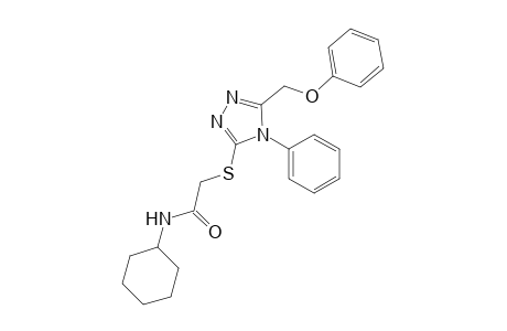 acetamide, N-cyclohexyl-2-[[5-(phenoxymethyl)-4-phenyl-4H-1,2,4-triazol-3-yl]thio]-