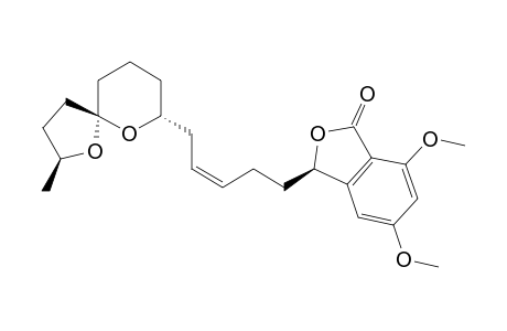 (3'E,3R,2''R,5''R,7''R) / (3'Z,3R,2''S,5''R,7''R)-5,7-Dimethoxy-3-[5'-(2''-methyl-1'',6''-dioxaspiro[4.5]dec-7''-yl)pent-3'-en-1'-yl]-3H-isobenzofuran-1-one