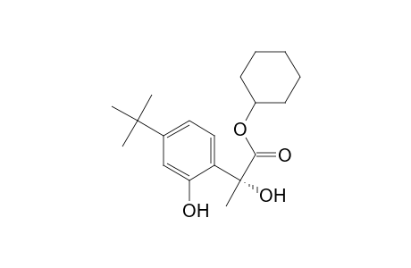 Benzeneacetic acid, 4-(1,1-dimethylethyl)-.alpha.,2-dihydroxy-.alpha.-methyl-, cyclohexyl ester, (R)-