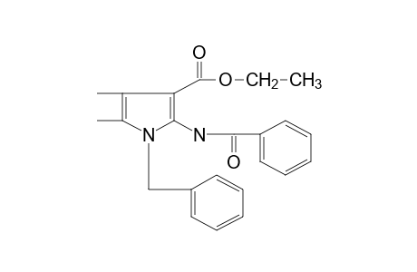 2-benzamido-1-benzyl-4,5-dimethylpyrrole-3-carboxylic acid, ethyl ester