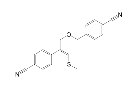 4-Cyanobenzyl 3-(4-cyanophenyl)-4-(methylthio)prop-2-en-1-yl ether