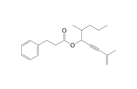 3-Phenylpropionic acid, 2,6-dimethylnon-1-en-3-yn-5-yl ester