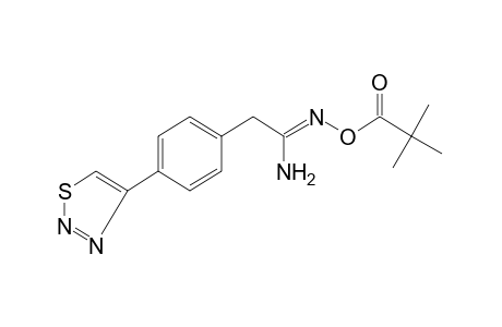 O-pivaloyl-2-[p-(1,2,3-thiadiazol-4-yl)phenyl]acetamidoxime