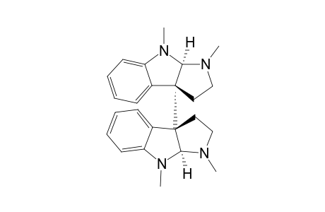 Bis(3,4-dimethylindolino[2,3-b]pyrrolidin-8b-yl) [meso-Folicanthine]