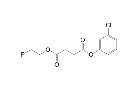 Succinic acid, 3-chlorophenyl 2-fluoroethyl ester