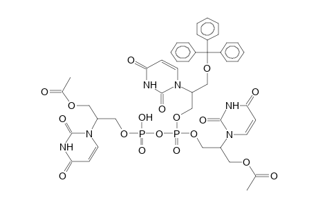 p,p'-bis(2-Uracilo-3-acetoxypropyl)-p-(2-uracilo-3-trityloxypropyl)pyrophosphate