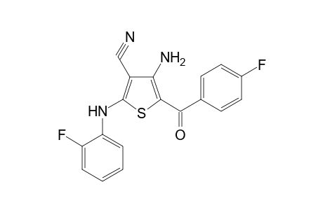 3-Thiophenecarbonitrile, 4-amino-5-(4-fluorobenzoyl)-2-[(2-fluorophenyl)amino]-