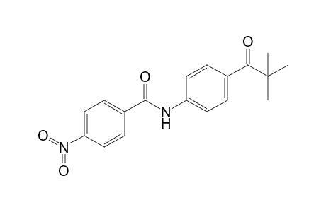 Benzamide, N-[4-(2,2-dimethyl-1-oxopropyl)phenyl]-4-nitro-