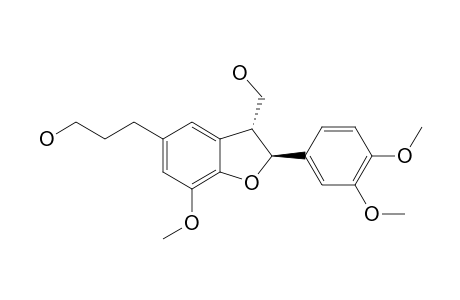3',4-O-DIMETHYLCEDRUSINE;4-O-METHYLDIHYDRODEHYDRODICONIFERYLALCOHOL;2-(3',4'-DIMETHOXYPHENYL)-3-HYDROXYMETHYL-2,3-DIHYDRO-7-METHOXYBENZOFURAN-5-PROPAN-1-OL