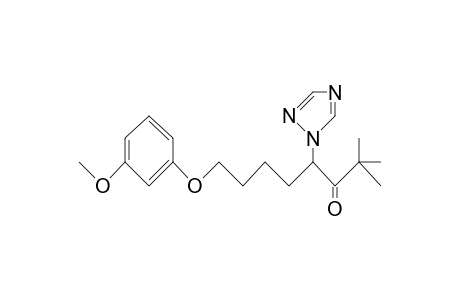 3-Octanone, 8-(3-methoxyphenoxy)-2,2-dimethyl-4-(1H-1,2,4-triazol-1-yl)-