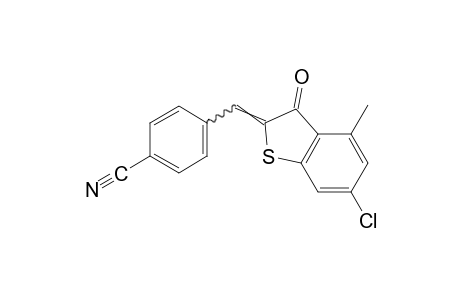 6-chloro-2-(p-cyanobenzylidene)-4-methylbenzo[b]thiophen-3(2H)-one