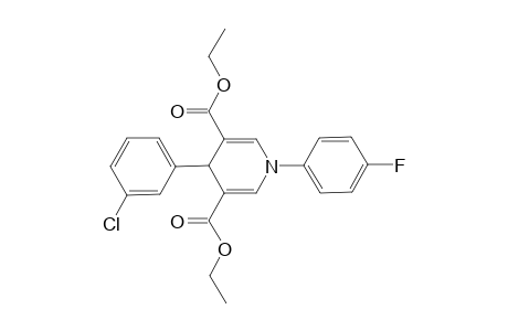4-(3-Chlorophenyl)-1-(4-fluorophenyl)-4H-pyridine-3,5-dicarboxylic acid diethyl ester